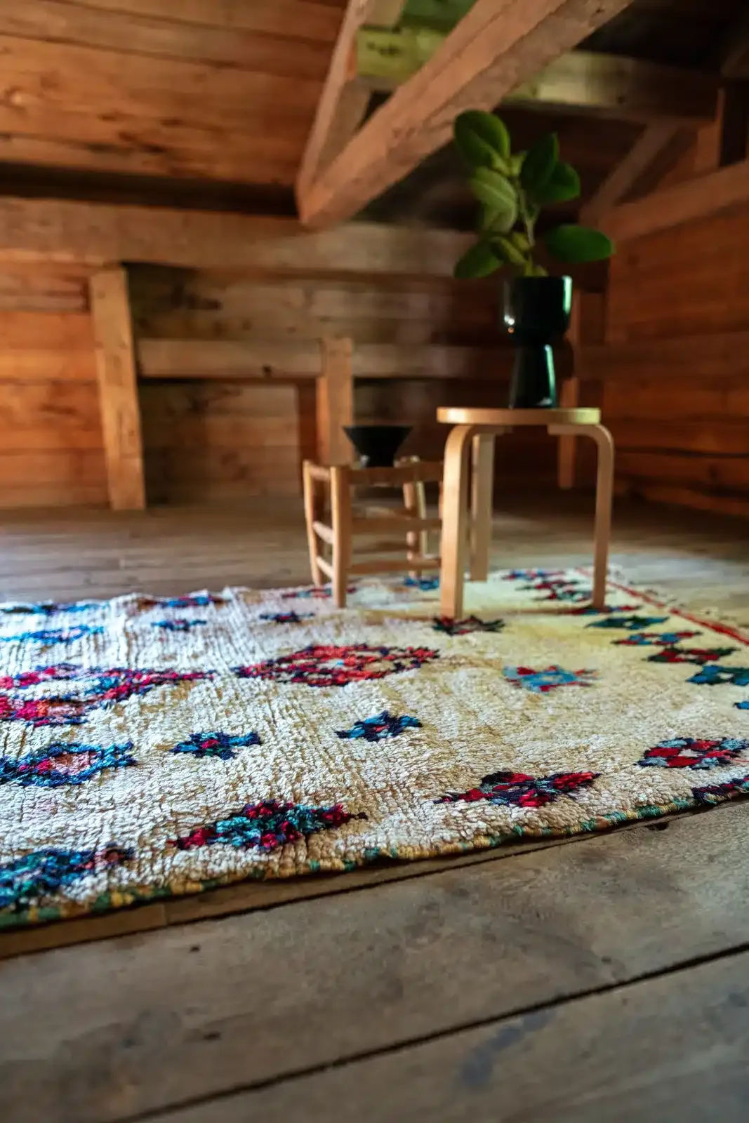 Moroccan Boucherouite carpet