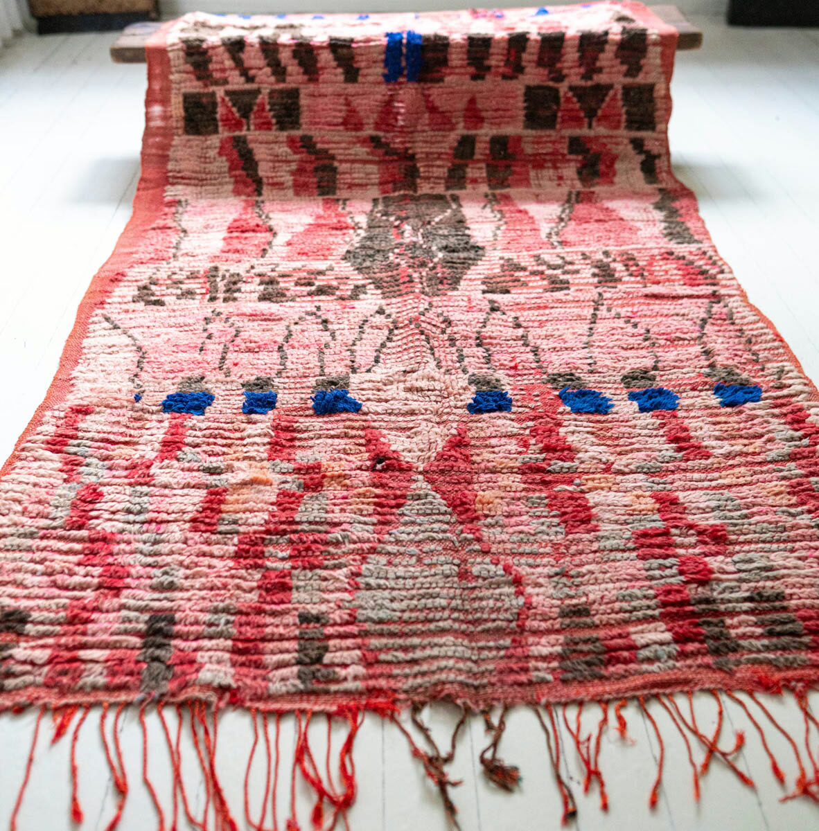 Moroccan vintage berber rug azilal