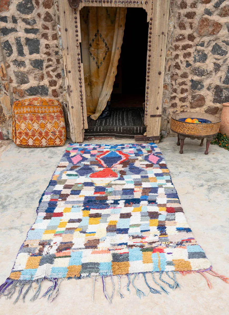 Marokkolaismatto Boucherouite Vintage Paimentolaismatto MADesign 2025