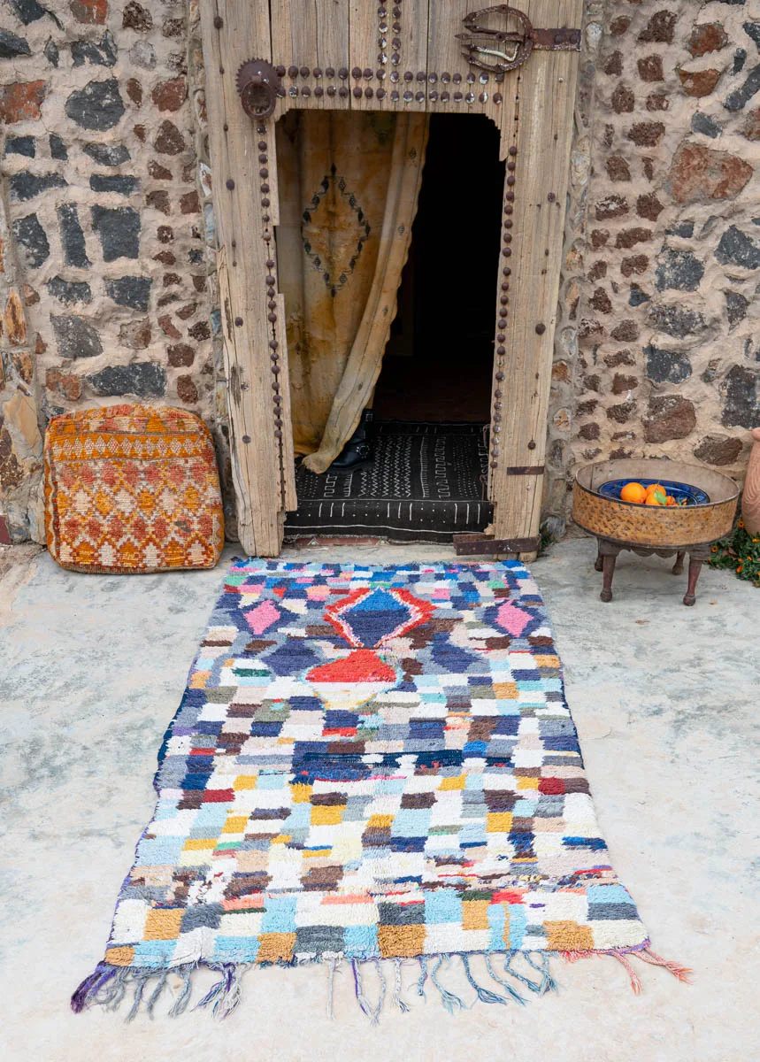 Marokkolaismatto Boucherouite Vintage Paimentolaismatto MADesign 2025