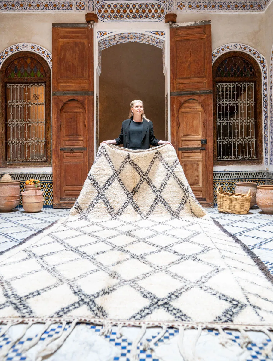 Moroccan Vintage Beni Ouarain Rug