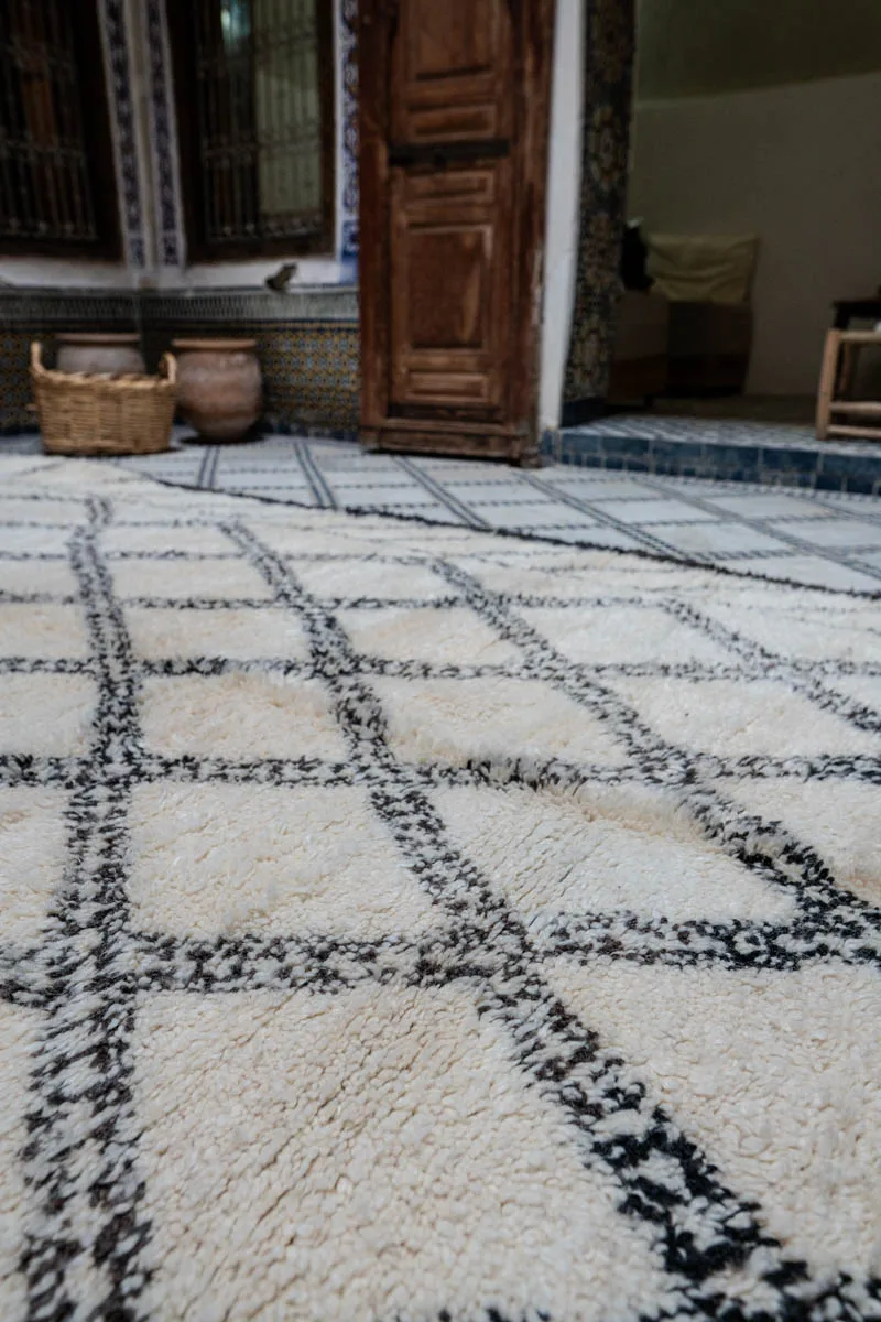 Moroccan Vintage Beni Ouarain Rug