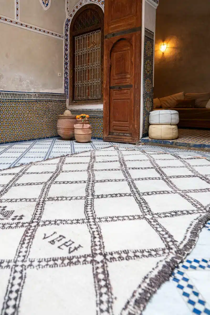 Marokkolaismatto Beni Ouarain Vintage Paimentolaismatto MADesign 2025